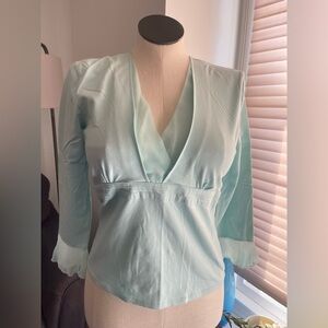 JONES WEAR Elegant Women's Light Blue Top